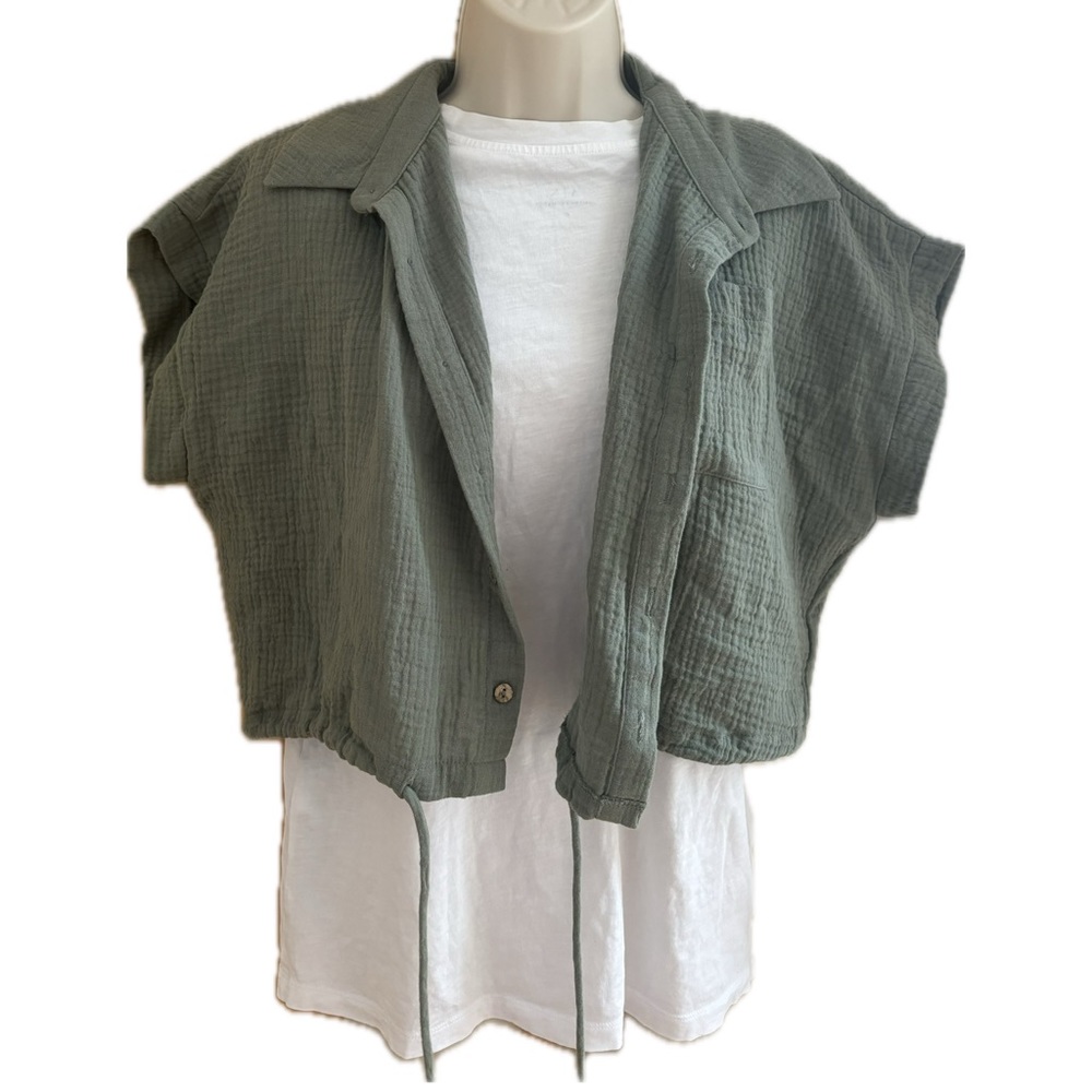 Altar’d State Green Cropped Top (XS)